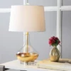 JONATHAN Y 24.5" Glass West Table Lamp (Includes LED Light Bulb) Clear - JONATHAN Y