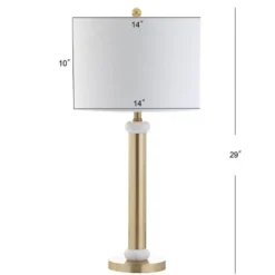 JONATHAN Y Metal/Marble Gregory Table Lamp (Includes LED Light Bulb) Gold - JONATHAN Y -Deals A Radiant Den Store unnamed file 3645