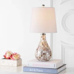 JONATHAN Y 20.5" Mona Mini Table Lamp (Includes Energy Efficient Light Bulb) - JONATHAN Y Ivory
