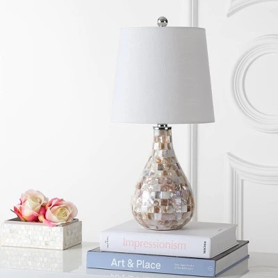 JONATHAN Y 20.5" Mona Mini Table Lamp (Includes Energy Efficient Light Bulb) - JONATHAN Y Ivory 2 JONATHAN Y 20.5" Mona Mini Table Lamp (Includes Energy Efficient Light Bulb) - JONATHAN Y Ivory - Image 2