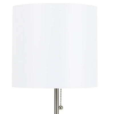 19" Metal Stick Table Lamp with Pull Chain Silver - Cresswell Lighting 2 19" Metal Stick Table Lamp with Pull Chain Silver - Cresswell Lighting - Image 2