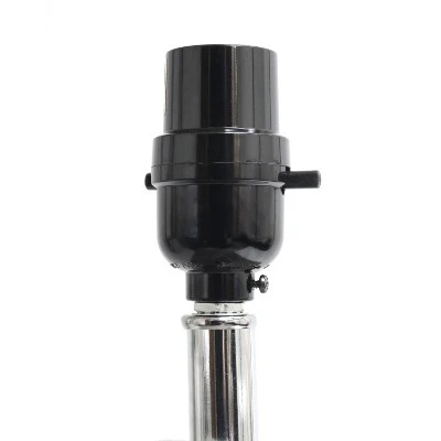 Leather Table Lamp with Fabric Shade Black - Elegant Designs 6 Leather Table Lamp with Fabric Shade Black - Elegant Designs - Image 6