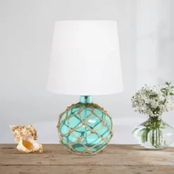 Buoy Rope Nautical Netted Coastal Sea Glass Table Lamp Aqua - Elegant Designs -Deals A Radiant Den Store unnamed file 3678