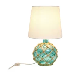 Buoy Rope Nautical Netted Coastal Sea Glass Table Lamp Aqua - Elegant Designs -Deals A Radiant Den Store unnamed file 3682