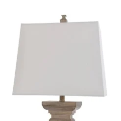 Square Candlestick Moulded Table Lamp Gold - StyleCraft