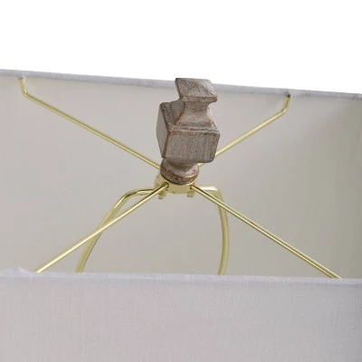 Square Candlestick Moulded Table Lamp Gold - StyleCraft 2 Square Candlestick Moulded Table Lamp Gold - StyleCraft - Image 2