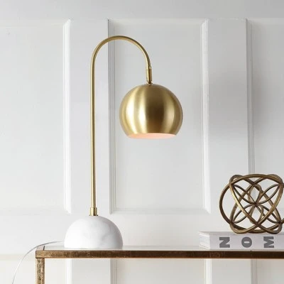 JONATHAN Y 23.5" Metal/Marble Stephen Table Lamp (Includes LED Light Bulb) Gold- JONATHAN Y 1 JONATHAN Y 23.5" Metal/Marble Stephen Table Lamp (Includes LED Light Bulb) Gold- JONATHAN Y