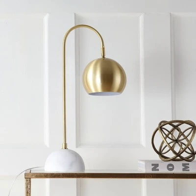 JONATHAN Y 23.5" Metal/Marble Stephen Table Lamp (Includes LED Light Bulb) Gold- JONATHAN Y 2 JONATHAN Y 23.5" Metal/Marble Stephen Table Lamp (Includes LED Light Bulb) Gold- JONATHAN Y - Image 2