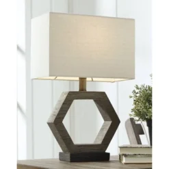 Marilu Table Lamp Gray/Brown - Signature Design by Ashley