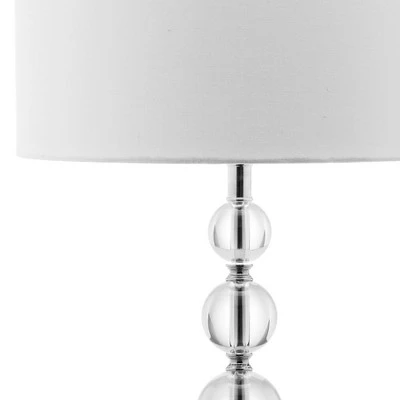 (Set of 2) 29" Liam Stacked Crystal Ball Lamp Clear (Includes CFL Light Bulb) - Safavieh 3 (Set of 2) 29" Liam Stacked Crystal Ball Lamp Clear (Includes CFL Light Bulb) - Safavieh - Image 3