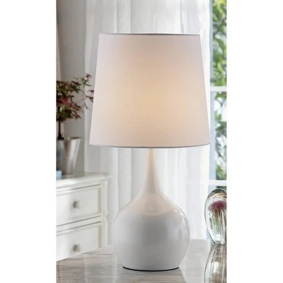 23.5" Modern Metal Table Lamp with Touch Sensor White - Ore International 1 23.5" Modern Metal Table Lamp with Touch Sensor White - Ore International