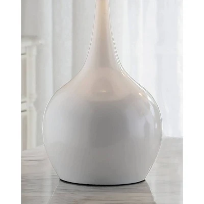 23.5" Modern Metal Table Lamp with Touch Sensor White - Ore International 2 23.5" Modern Metal Table Lamp with Touch Sensor White - Ore International - Image 2