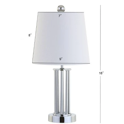 JONATHAN Y 18" Metal Lillian Mini Table Lamp (Includes LED Light Bulb) Silver - JONATHAN Y 3 JONATHAN Y 18" Metal Lillian Mini Table Lamp (Includes LED Light Bulb) Silver - JONATHAN Y - Image 3