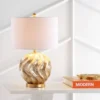 JONATHAN Y 24" Versailles Sphere Sea Shell Table Lamp (Includes LED Light Bulb) Gold - JONATHAN Y