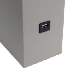 Leather Table Lamp with Fabric Shade Gray - Elegant Designs -Deals A Radiant Den Store unnamed file 3789