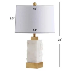 JONATHAN Y 23" Alabaster/Metal Eloise Table Lamp (Includes LED Light Bulb) White - JONATHAN Y 5 JONATHAN Y 23" Alabaster/Metal Eloise Table Lamp (Includes LED Light Bulb) White - JONATHAN Y -Deals A Radiant Den Store unnamed file 3793