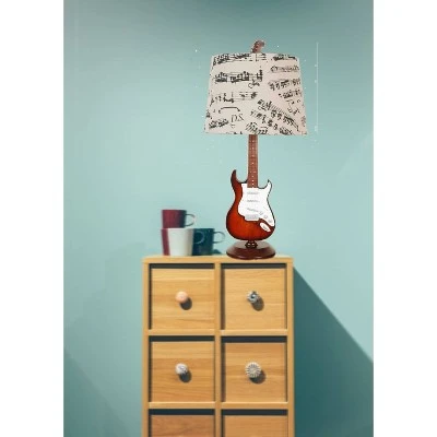 24.5" Guitar Table Lamp with Music Note Shade - Creative Motion Industries 3 24.5" Guitar Table Lamp with Music Note Shade - Creative Motion Industries - Image 3