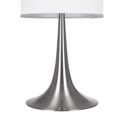19" Modern Table Lamp Brushed Nickel (Includes LED Light Bulb) - Cresswell Lighting 2 19" Modern Table Lamp Brushed Nickel (Includes LED Light Bulb) - Cresswell Lighting - Image 2