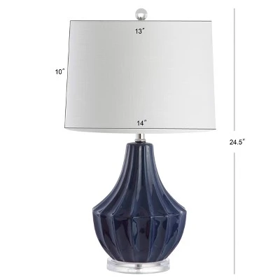 JONATHAN Y 24.5" Ceramic Dallas Table Lamp (Includes Energy Efficient Light Bulb) - JONATHAN Y Beige 3 JONATHAN Y 24.5" Ceramic Dallas Table Lamp (Includes Energy Efficient Light Bulb) - JONATHAN Y Beige - Image 3