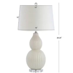 JONATHAN Y 28.25" Ceramic Thatcher Table Lamp (Includes Energy Efficient Light Bulb) - JONATHAN Y Gray 5 JONATHAN Y 28.25" Ceramic Thatcher Table Lamp (Includes Energy Efficient Light Bulb) - JONATHAN Y Gray -Deals A Radiant Den Store unnamed file 3849