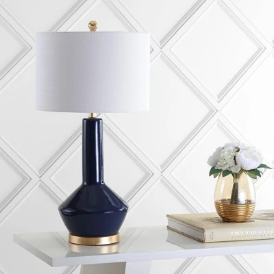 JONATHAN Y 29" Ceramic/Metal Copenhagen Table Lamp (Includes Energy Efficient Light Bulb) - JONATHAN Y White 2 JONATHAN Y 29" Ceramic/Metal Copenhagen Table Lamp (Includes Energy Efficient Light Bulb) - JONATHAN Y White - Image 2