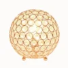 8" Elipse Crystal Ball Sequin Table Lamp Rose Gold - Elegant Designs