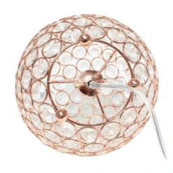 8" Elipse Crystal Ball Sequin Table Lamp Rose Gold - Elegant Designs -Deals A Radiant Den Store unnamed file 3864