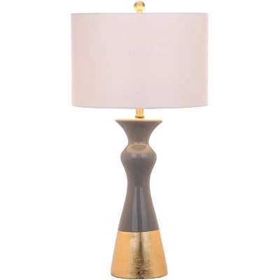 (Set of 2) 30.5" Iris Table Lamp Gray/Gold (Includes CFL Light Bulb) - Safavieh 2 (Set of 2) 30.5" Iris Table Lamp Gray/Gold (Includes CFL Light Bulb) - Safavieh - Image 2