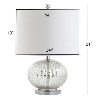 JONATHAN Y 21" Glass Judith Mercury Table Lamp (Includes LED Light Bulb) Silver - JONATHAN Y 3 JONATHAN Y 21" Glass Judith Mercury Table Lamp (Includes LED Light Bulb) Silver - JONATHAN Y - Image 3