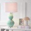 JONATHAN Y 28" Glass Faye Table Lamp (Includes LED Light Bulb) Green - JONATHAN Y
