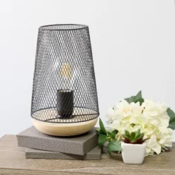 Wired Mesh Uplight Table Lamp Black - Simple Designs 10 Wired Mesh Uplight Table Lamp Black - Simple Designs -Deals A Radiant Den Store unnamed file 390