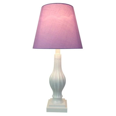 22" Polyresin Table Lamp with Silk Shade - Creative Motion Industries Pink 1 22" Polyresin Table Lamp with Silk Shade - Creative Motion Industries Pink