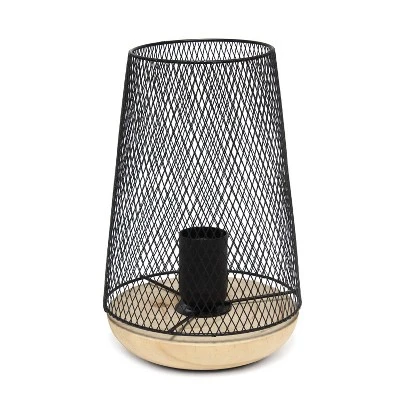 Wired Mesh Uplight Table Lamp Black - Simple Designs 7 Wired Mesh Uplight Table Lamp Black - Simple Designs - Image 7