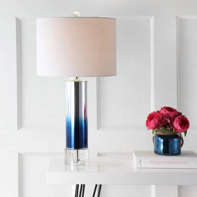 JONATHAN Y Glass/Crystal Edward Table Lamp (Includes Energy Efficient Light Bulb) - JONATHAN Y Pink 1 JONATHAN Y Glass/Crystal Edward Table Lamp (Includes Energy Efficient Light Bulb) - JONATHAN Y Pink