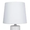 15.5" Farmhouse Ceramic Table Lamp White (Includes LED Light Bulb) - Cresswell Lighting