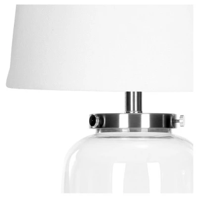 22.5" Evan Fillable Glass Table Lamp Clear (Includes CFL Light Bulb) - Safavieh 3 22.5" Evan Fillable Glass Table Lamp Clear (Includes CFL Light Bulb) - Safavieh - Image 3