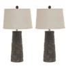 Set of 2 Sinda Table Lamps Gray - Signature Design by Ashley