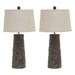 Set of 2 Sinda Table Lamps Gray - Signature Design by Ashley