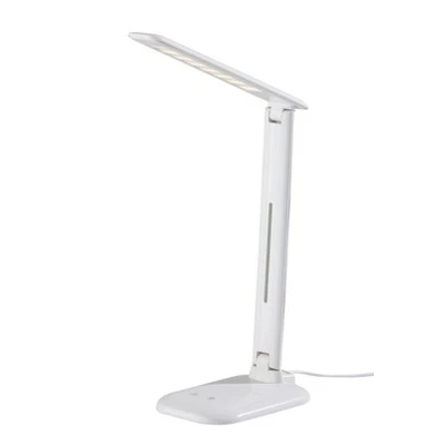 Dimmable Desk Lamp with Straight Neck (Includes LED Light Bulb) - Adesso Black 5 Dimmable Desk Lamp with Straight Neck (Includes LED Light Bulb) - Adesso Black - Image 5