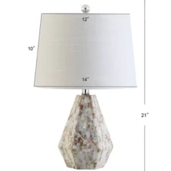 JONATHAN Y 21" (Set of 2) Isabella Seashell Table Lamp (Includes LED Light Bulb) Natural - JONATHAN Y -Deals A Radiant Den Store unnamed file 4043