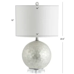 JONATHAN Y 23.5" Zuri Capiz Seashell Sphere Table Lamp (Includes LED Light Bulb) White - JONATHAN Y 5 JONATHAN Y 23.5" Zuri Capiz Seashell Sphere Table Lamp (Includes LED Light Bulb) White - JONATHAN Y -Deals A Radiant Den Store unnamed file 4065