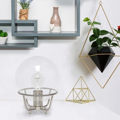 Old World Globe Glass Table Lamp Black - Lalia Home 2 Old World Globe Glass Table Lamp Black - Lalia Home - Image 2