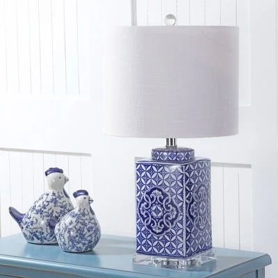 JONATHAN Y 23" Choi Chinoiserie Table Lamp (Includes LED Light Bulb) Blue - JONATHAN Y 2 JONATHAN Y 23" Choi Chinoiserie Table Lamp (Includes LED Light Bulb) Blue - JONATHAN Y - Image 2