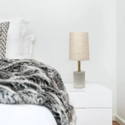 Concrete Table Lamp with Linen Shade Antique Brass - Lalia Home 8 Concrete Table Lamp with Linen Shade Antique Brass - Lalia Home -Deals A Radiant Den Store unnamed file 4082