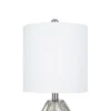 22" Glam Table Lamp Silver (Includes LED Light Bulb) - Cresswell Lighting