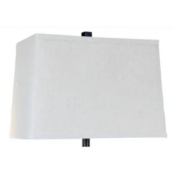 Liam Traditional Poly Resin and Metal Table Lamp with Shade Off White - StyleCraft