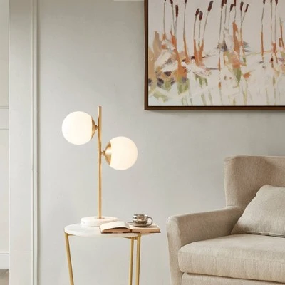Ink+Ivy Holloway Table Lamp White/Gold 3 Ink+Ivy Holloway Table Lamp White/Gold - Image 3