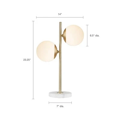 Ink+Ivy Holloway Table Lamp White/Gold 5 Ink+Ivy Holloway Table Lamp White/Gold - Image 5