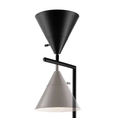65" Tristan Dimmable Floor Lamp with Task Shade - Globe Electric Black 5 65" Tristan Dimmable Floor Lamp with Task Shade - Globe Electric Black - Image 5