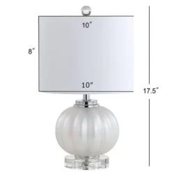 JONATHAN Y 17.5" Glass/Crystal Pearl Table Lamp (Includes Energy Efficient Light Bulb) - JONATHAN Y Chrome -Deals A Radiant Den Store unnamed file 4172